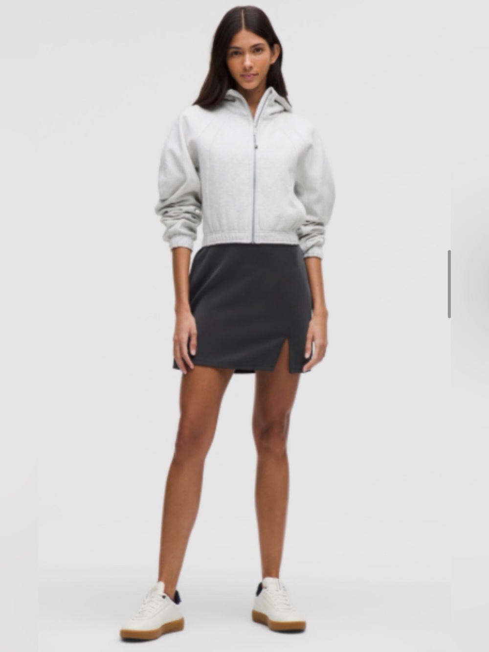lululemon athletica Softstream High-rise Mini Skirt with Front Slit - Charcoal